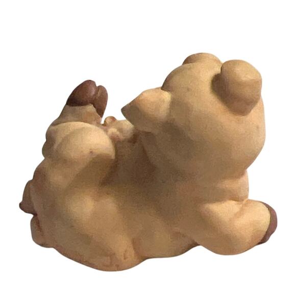 Mama Pig Resin Figure with 3 Piglets Nursing 1994 Signed J.C. - Picture 3 of 7